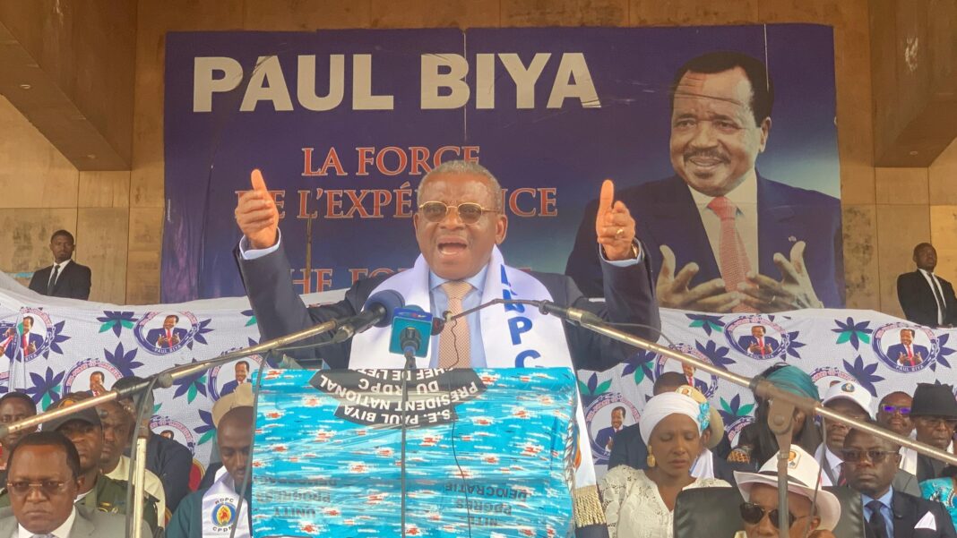 Présidentielle au Cameroun : le Premier ministre prophétise une large victoire du candidat du RDPC Paul Biya au soir du 12 octobre