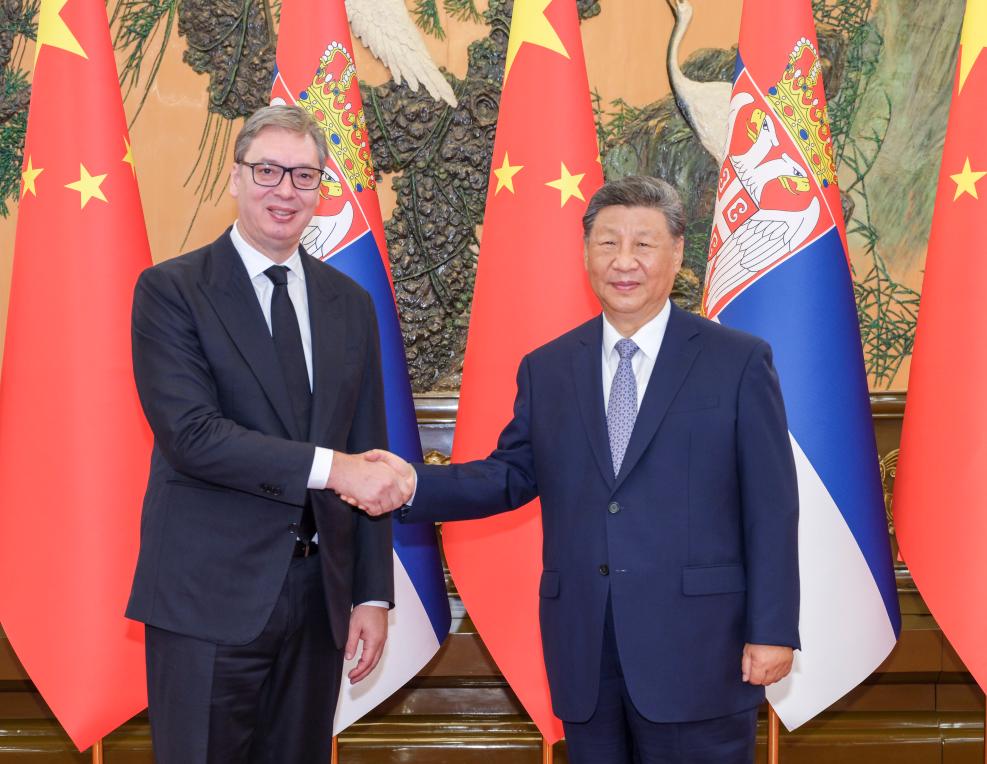 Xi meets Serbian president