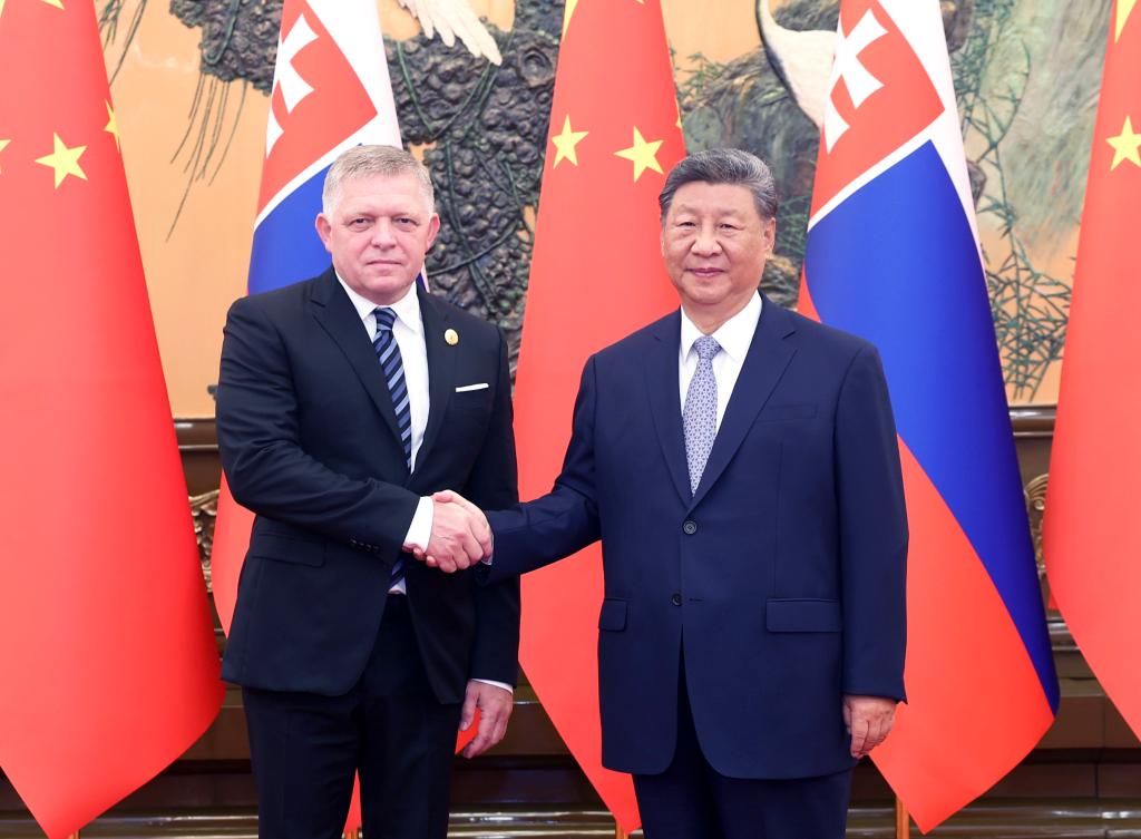 Xi meets Slovak prime minister