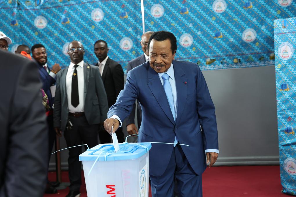 Cameroun: Paul Biya réélu président avec 53,66 % des voix
