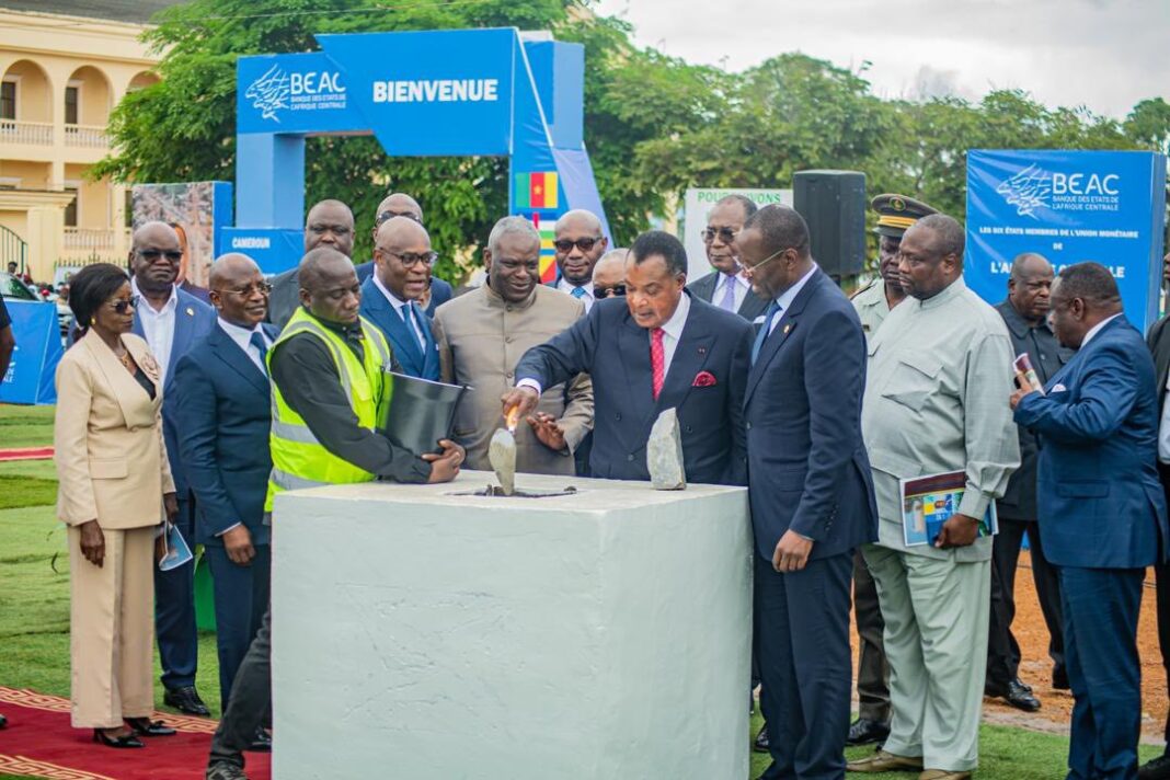 Pose de la première pierre de la future Agence BEAC de Dolisie