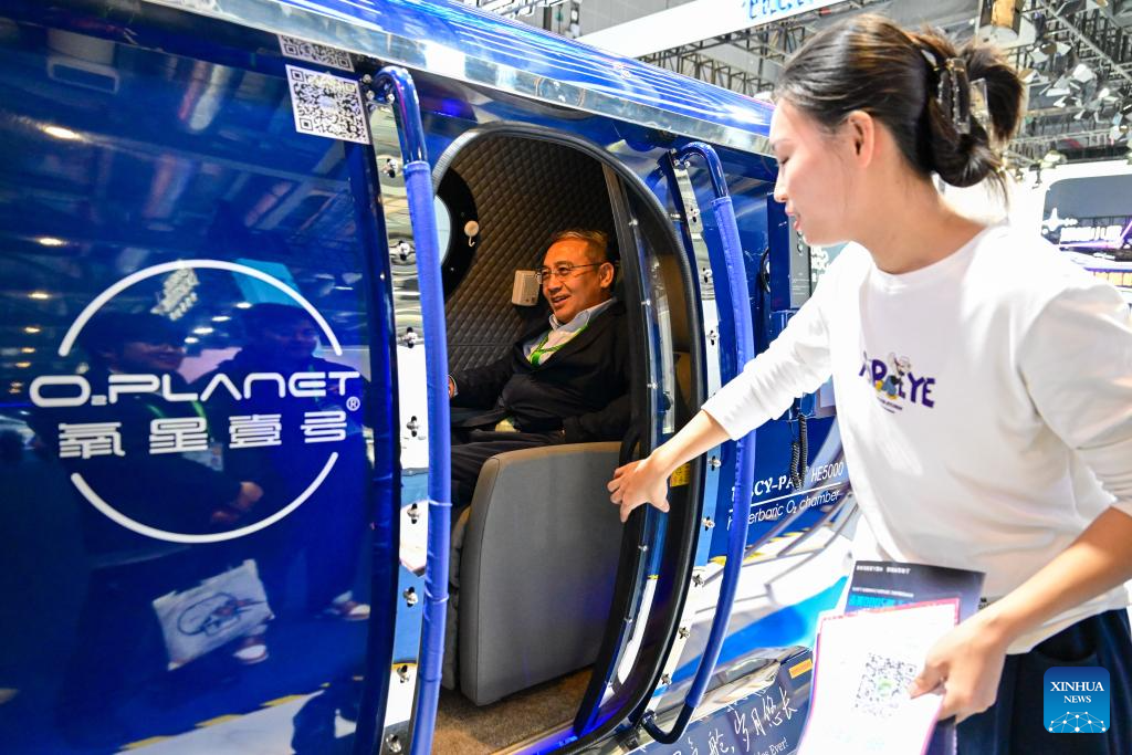 Elder-friendly health products and services showcased at 8th CIIE