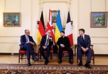 Les dirigeants britannique, ukrainien, français et allemand se réunissent à Londres pour discuter de la paix en Ukraine