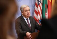 Le secrétaire général de l’ONU exhorte l’Iran à faire preuve de retenue et à rétablir les communications dans le pays