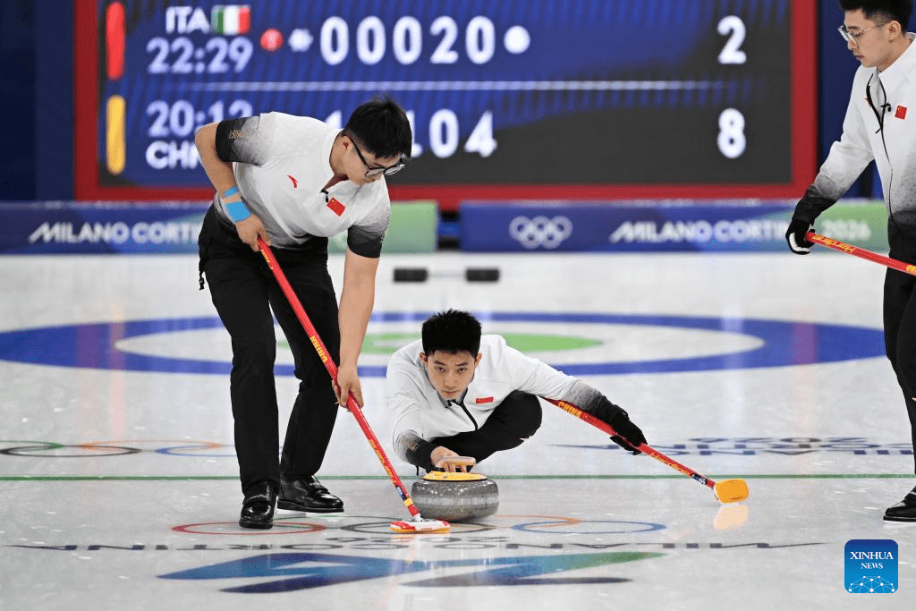 China beats Italy for first victory in men’s curling at Milan-Cortina