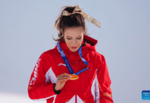 China’s Gu Ailing defends Olympic freeski halfpipe title at Milan-Cortina