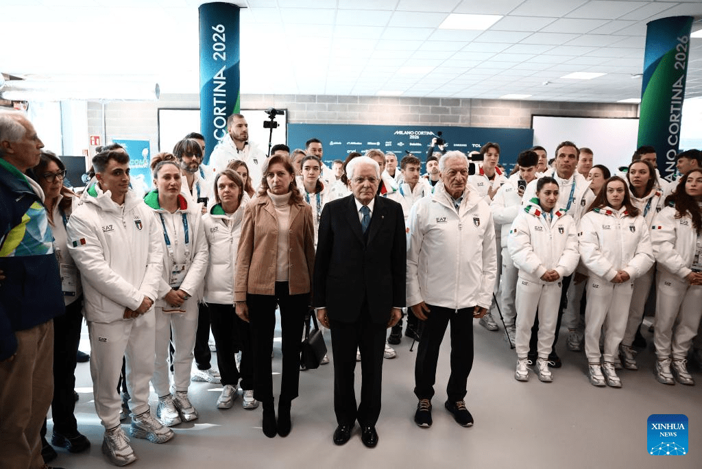 Italian president visits Olympic Village ahead of 2026 Milan-Cortina Winter Olympics