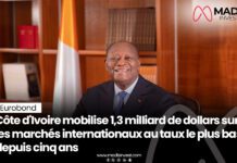 La Côte d’Ivoire lève 1,3 milliard de dollars sur les marchés internationaux
