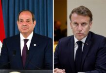 Les présidents français et égyptien discutent par téléphone de la situation au Moyen-Orient