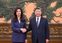 Xi meets KMT leader Cheng Li-wun in Beijing