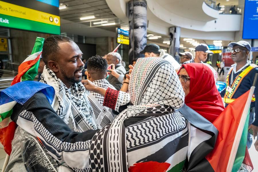 Flottille Global Sumud : retour des militants sud-africains à Johannesburg