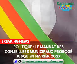 Cameroun : le président proroge le mandat des conseillers municipaux jusqu’en février 2027