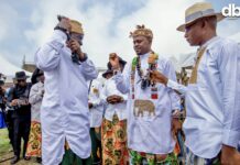 Au Cameroun, le cadet des officiers généraux le Général Ngolo Ngomba élevé au rang de notable à Bokwaongo dans la région du Sud-Ouest
