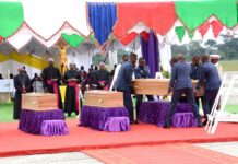 Guinée équatoriale : hommage national aux quatre militaires morts dans le crash d’un hélicoptère militaire